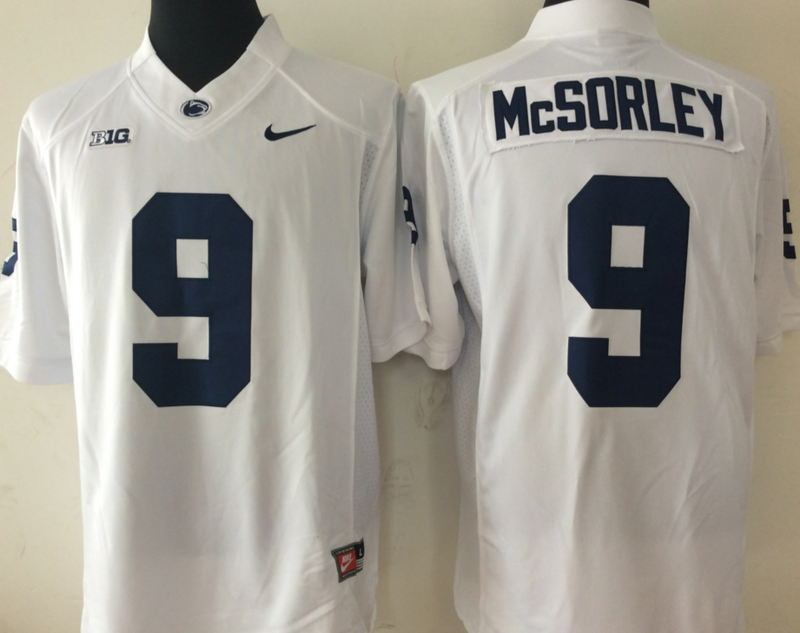 NCAA Youth Penn State Nittany Lions White 9 MCSORLEY jerseys